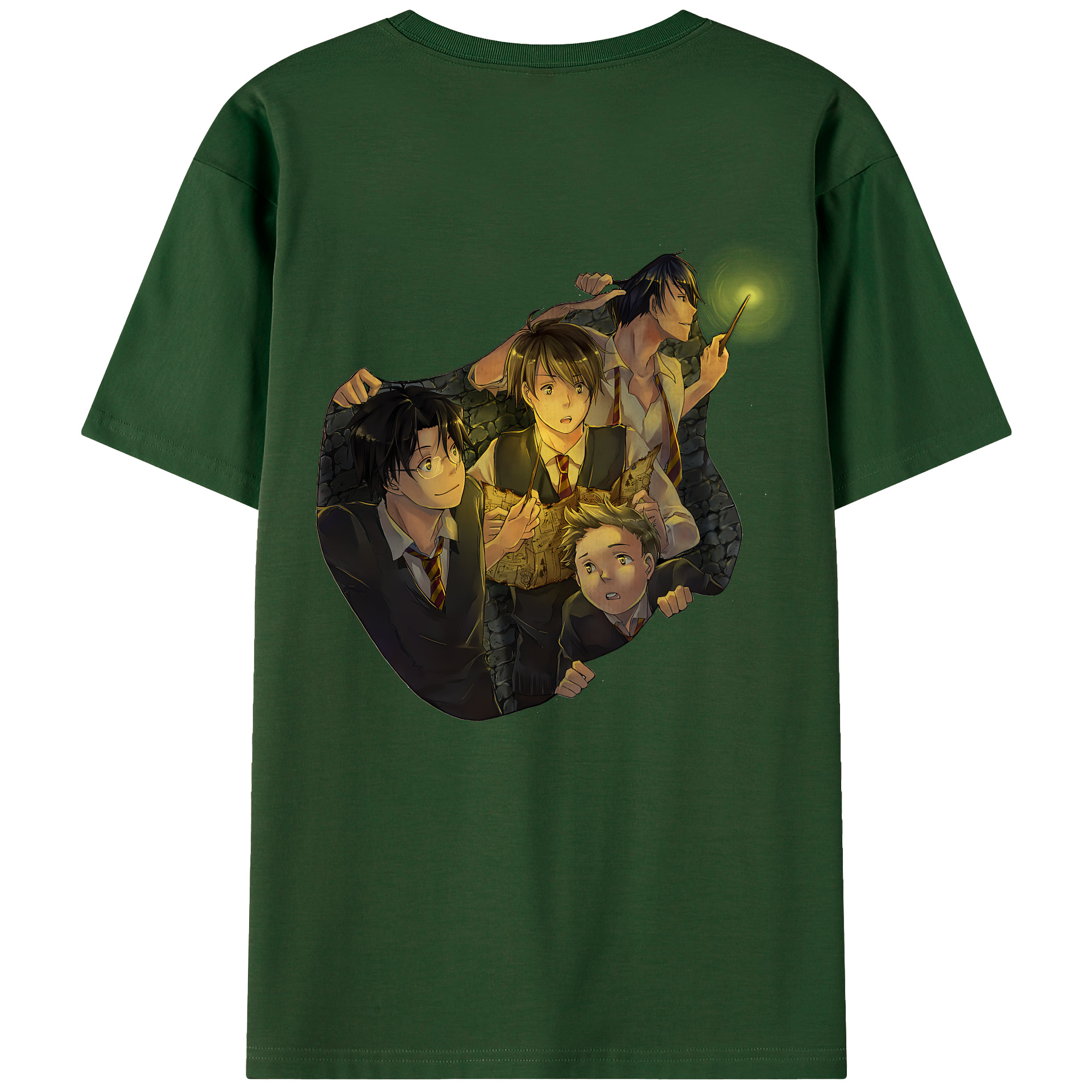 （画像用） Harry Potter ハリー・ポッターシリーズ 綿100％半袖Tシャツ（背面プリント）